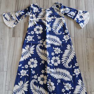 Polynesian Hawaiian Hibiscus Flower Dress